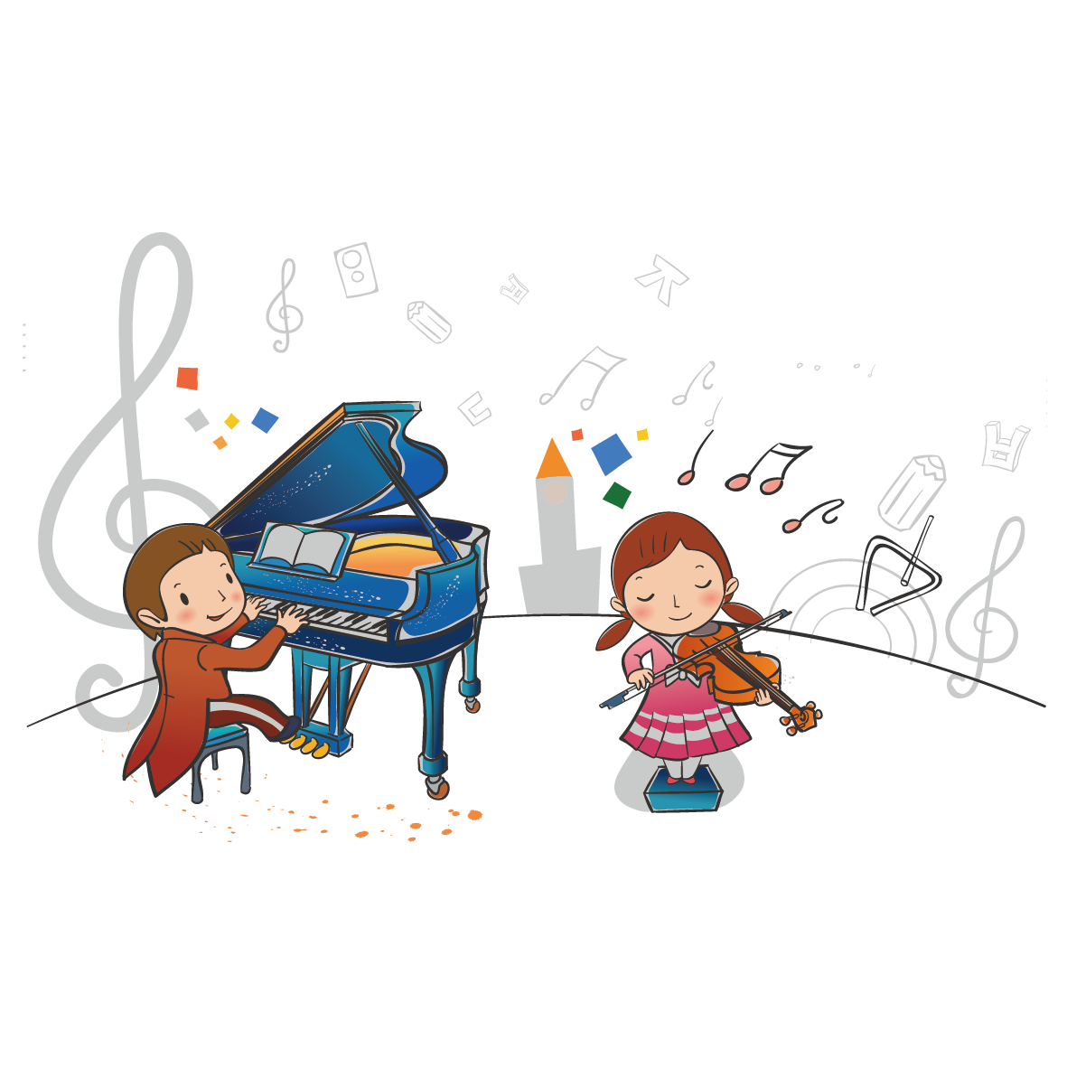 orchestra clipart piano