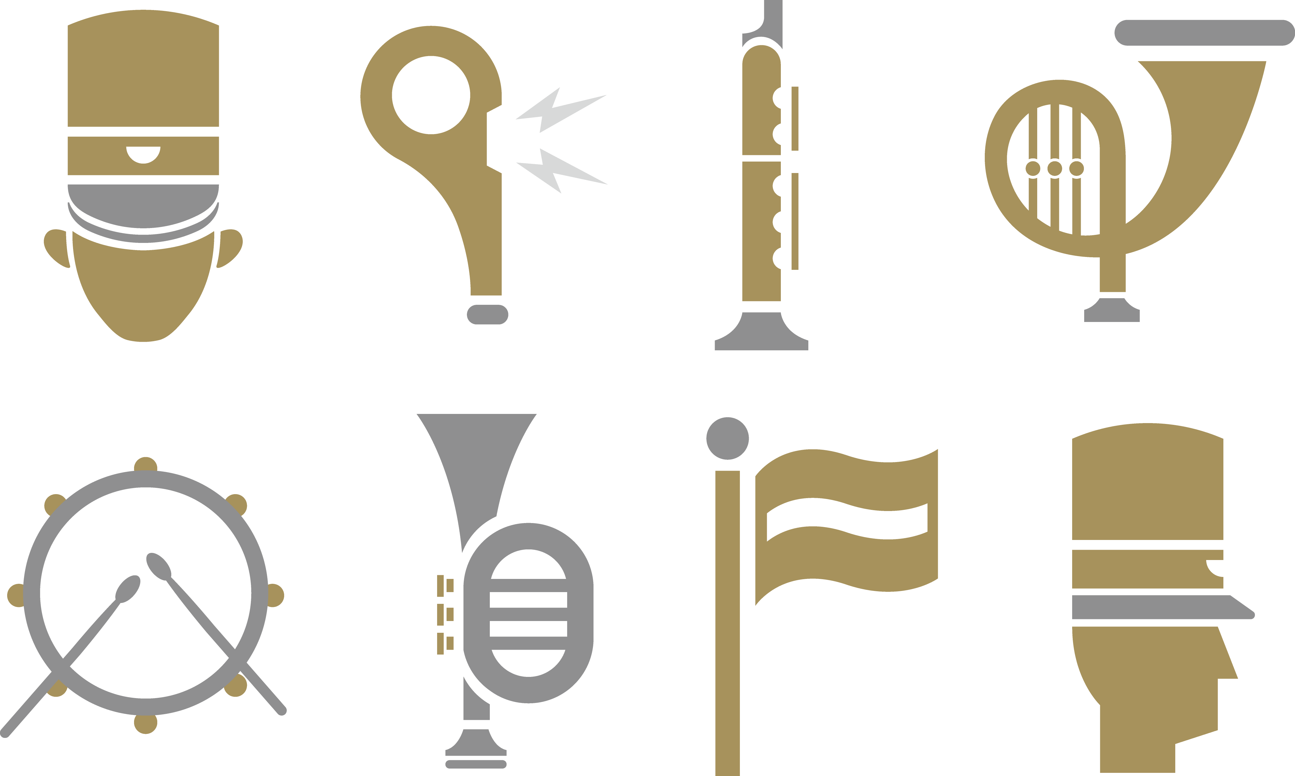 trombone clipart marching band instrument