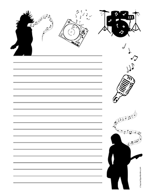 Musician clipart music jam. Session musical notes portrait