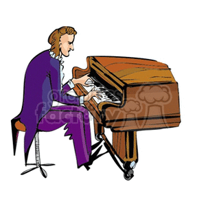 musician clipart pianist