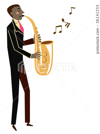 musician clipart sax player
