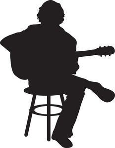 musician clipart silhouette
