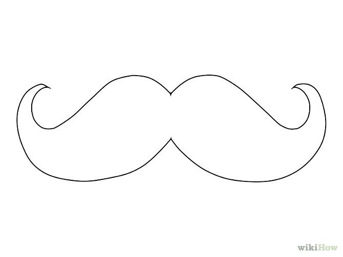 Mustache clipart draw. A educations ideas drawing