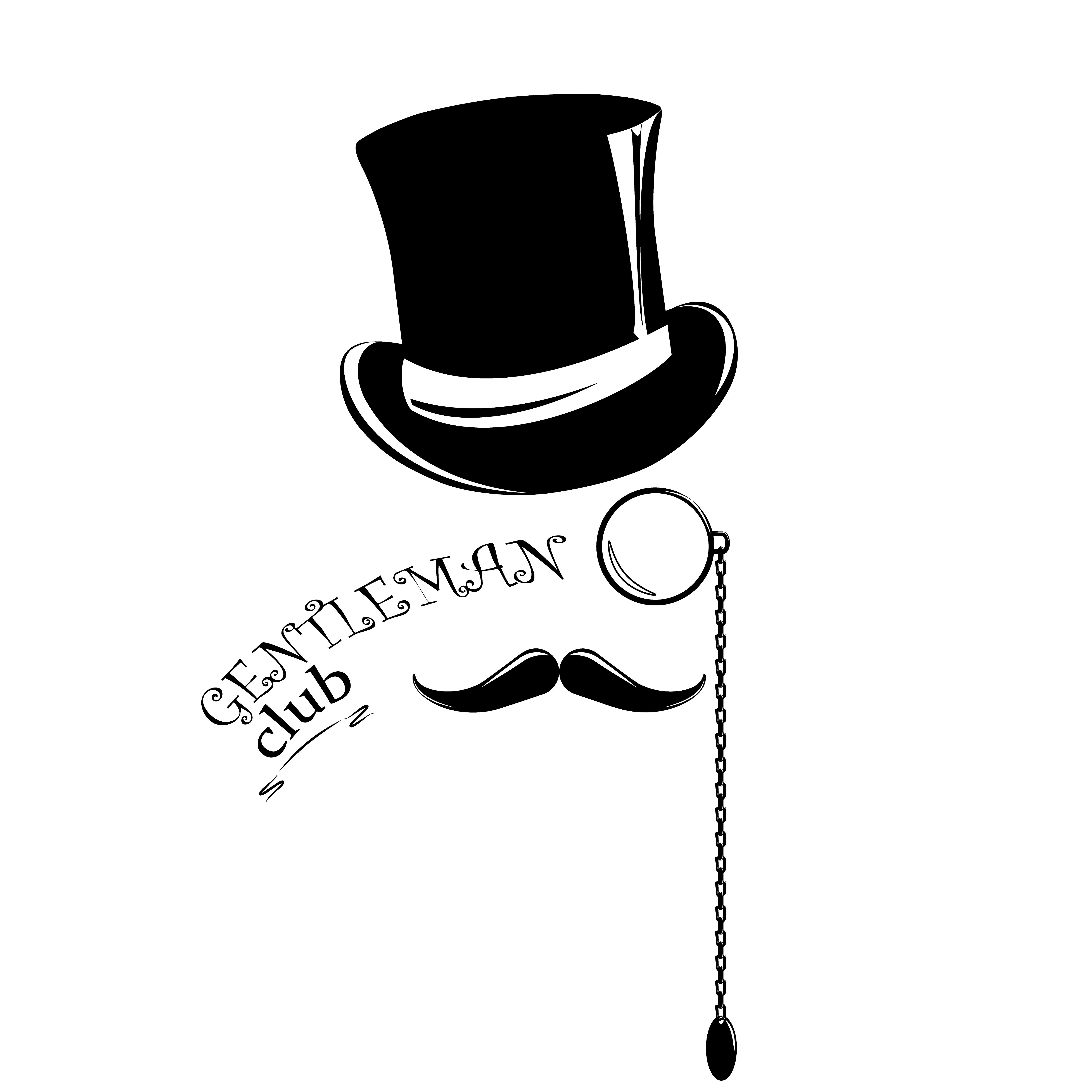 mustache clipart gentleman hat