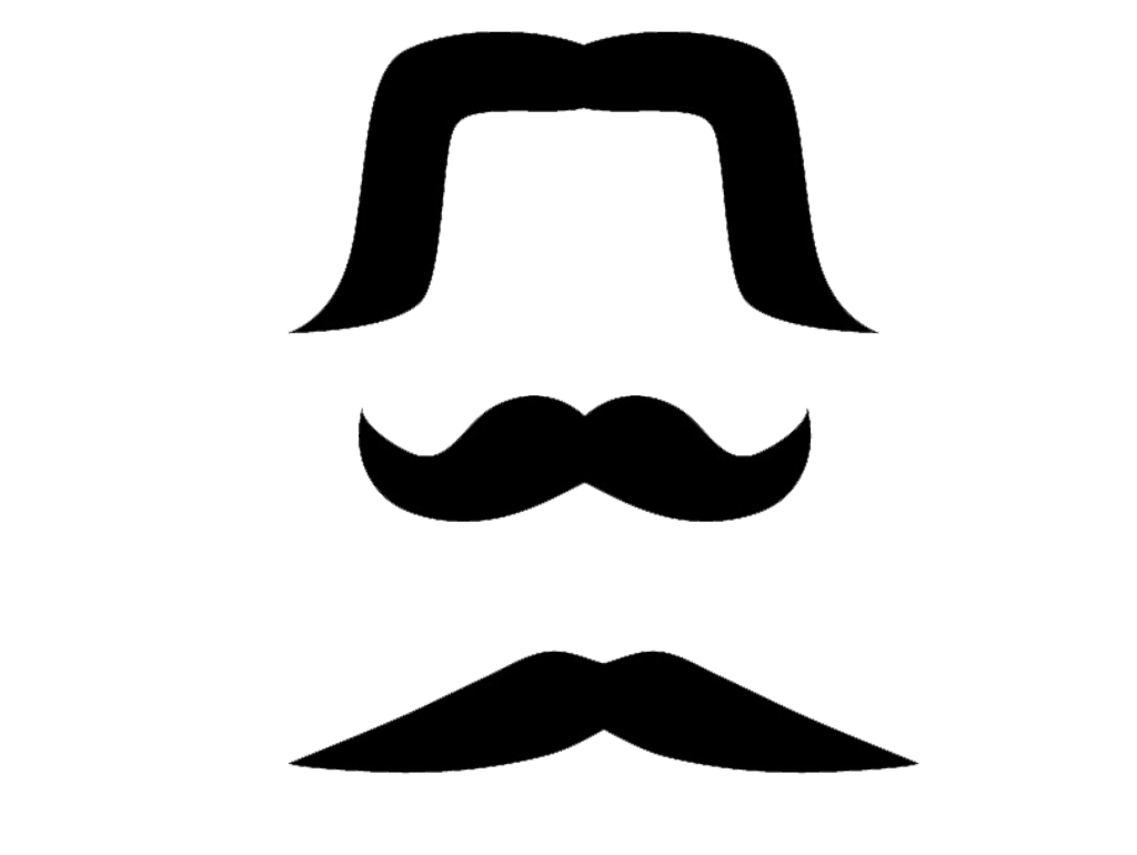 mustache clipart line art