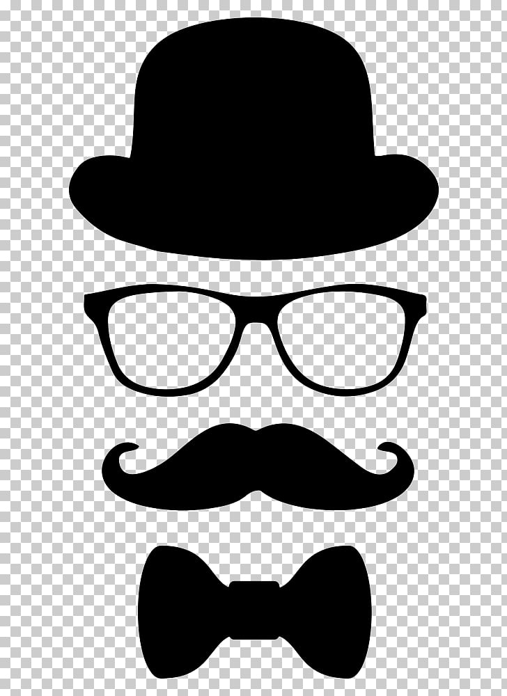 Mustache clipart mens hat. Moustache top glasses bow