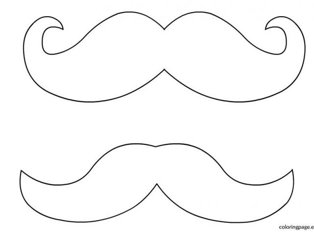 Mustache clipart outline Mustache outline Transparent FREE for