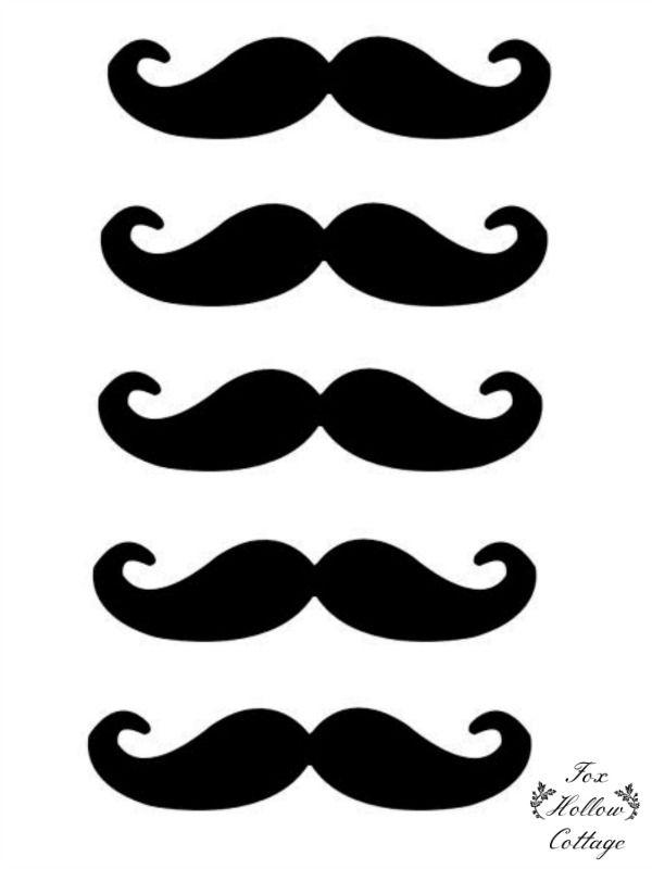 mustache clipart party prop