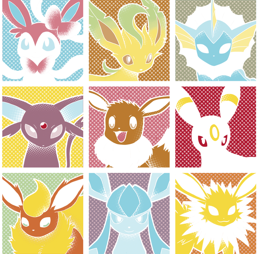 Mustache clipart pattern paper. Pop eeveelutions tee fury