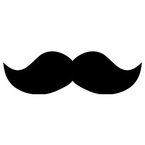 Printable props printables templates. Mustache clipart photo booth