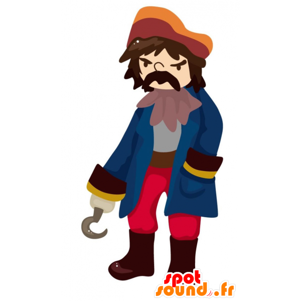 Purchase mascot in traditional. Mustache clipart pirate