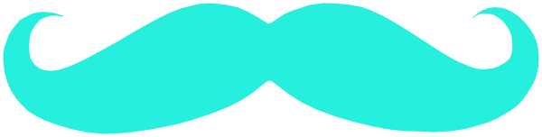 Mustache clipart teal. Clip art at clker