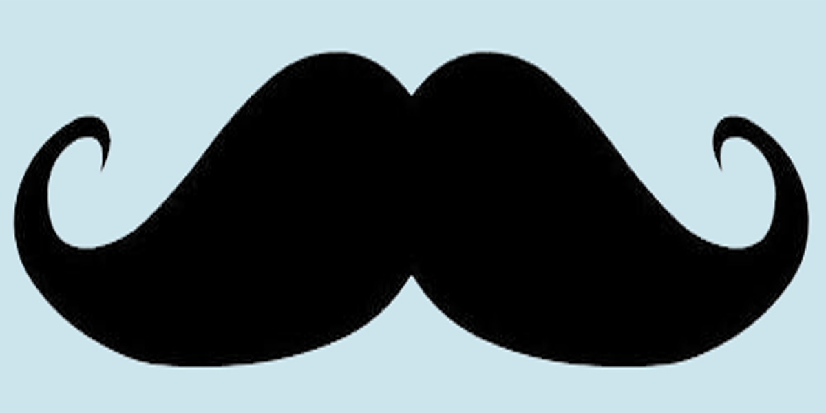 mustache clipart vintage