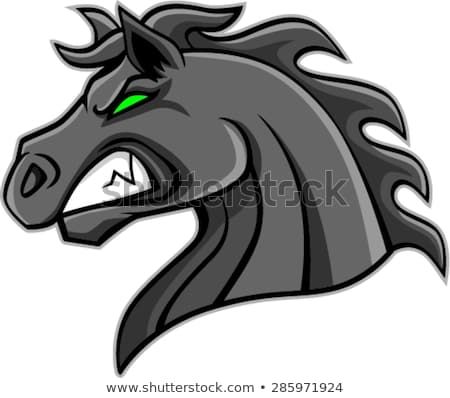 mustang clipart angry horse