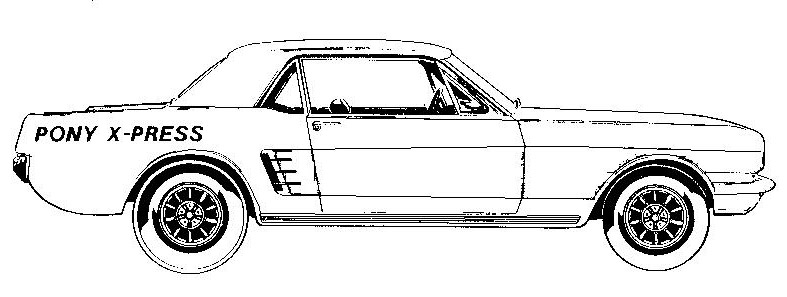 mustang clipart classic mustang