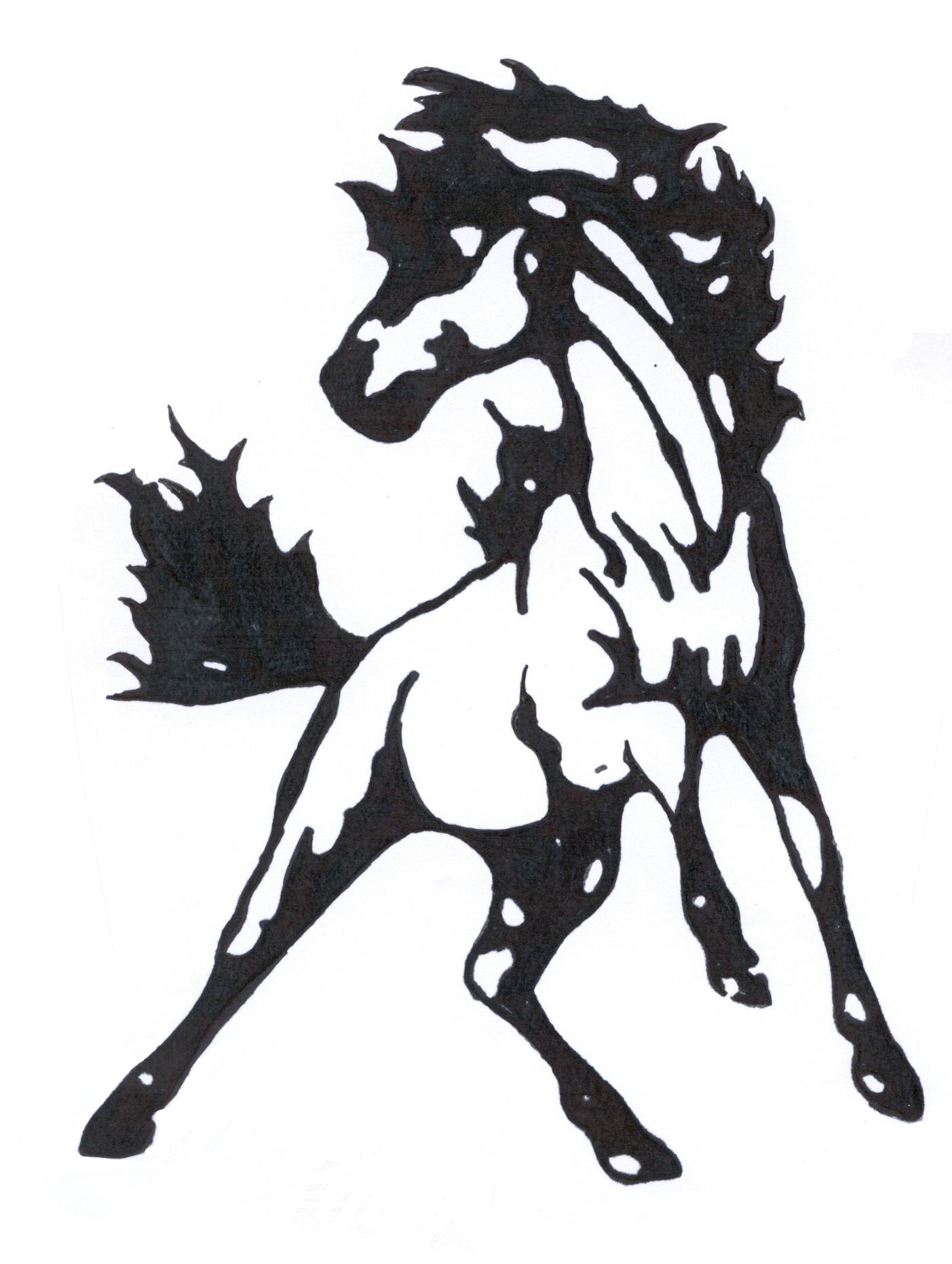 mustang clipart olton