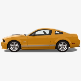 mustang clipart side view