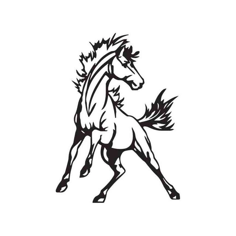 mustang clipart svg
