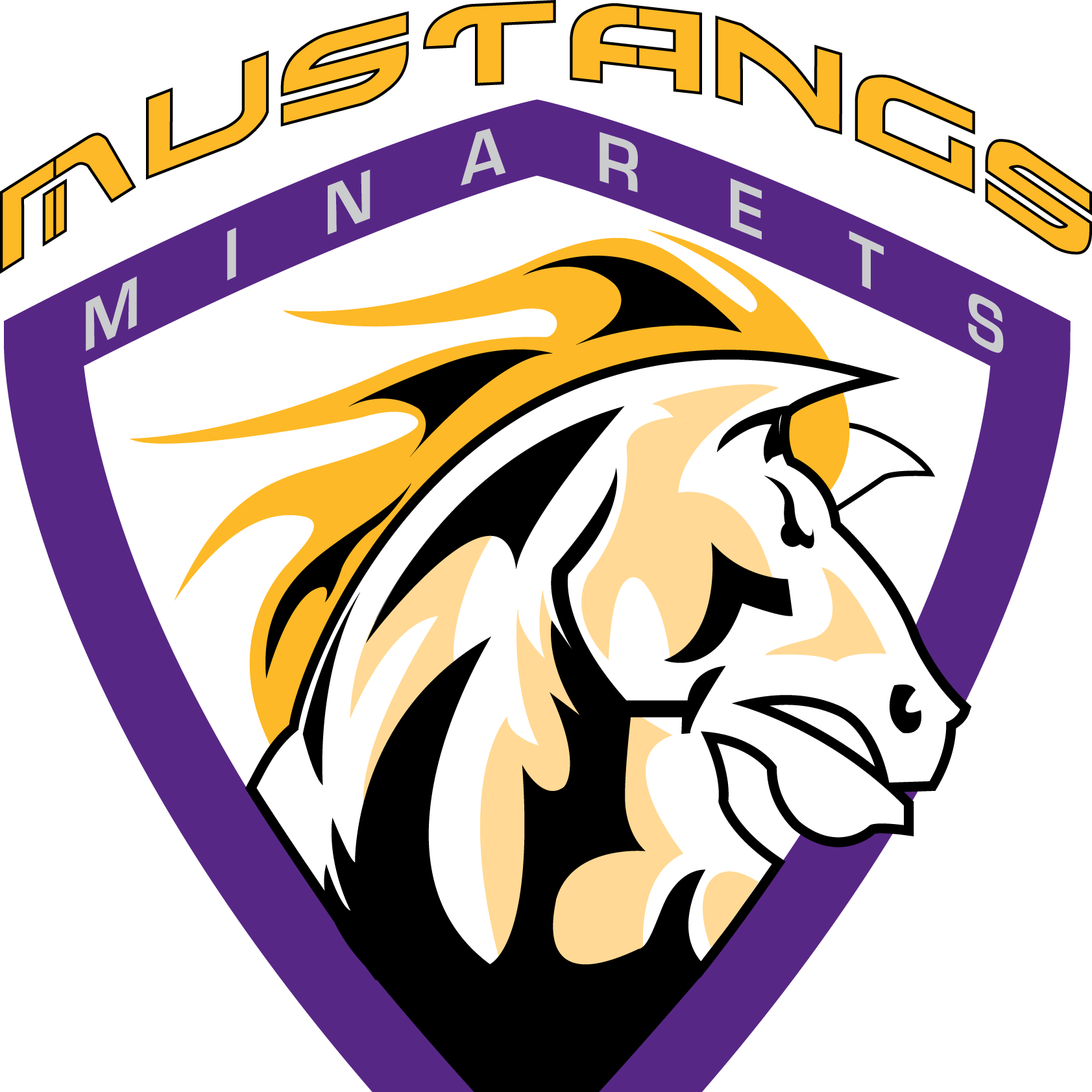 mustang clipart volleyball