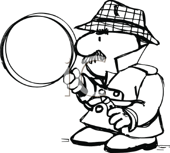 Mystery clipart black and white. 