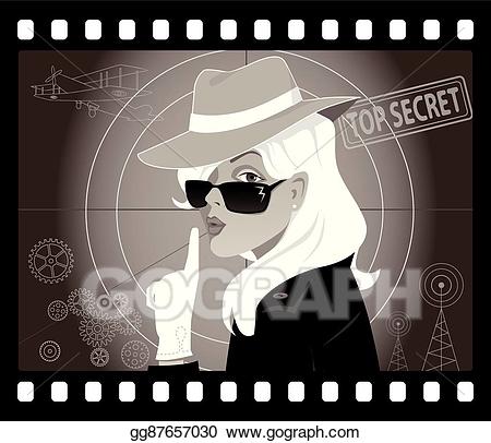 secret clipart lady