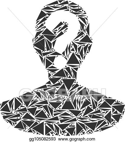Mystery clipart unknown person. Vector stock collage of