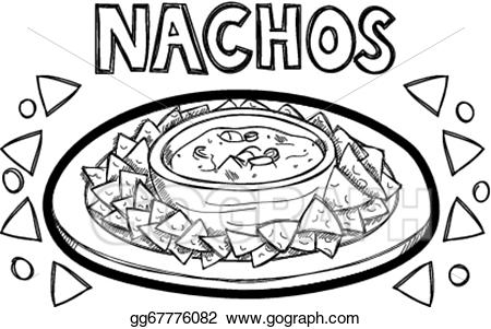 nacho clipart hand drawn