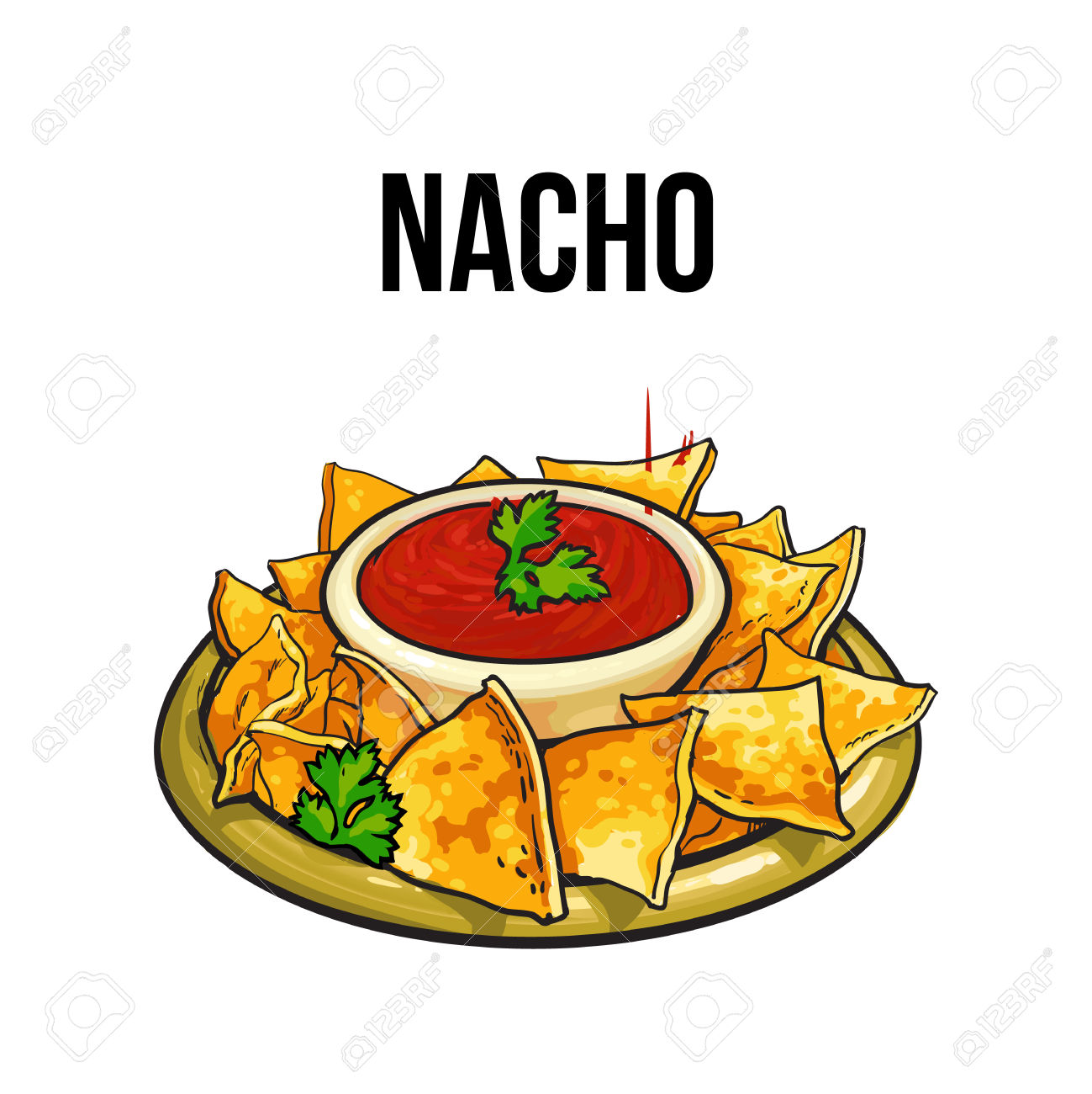 nacho clipart hispanic food