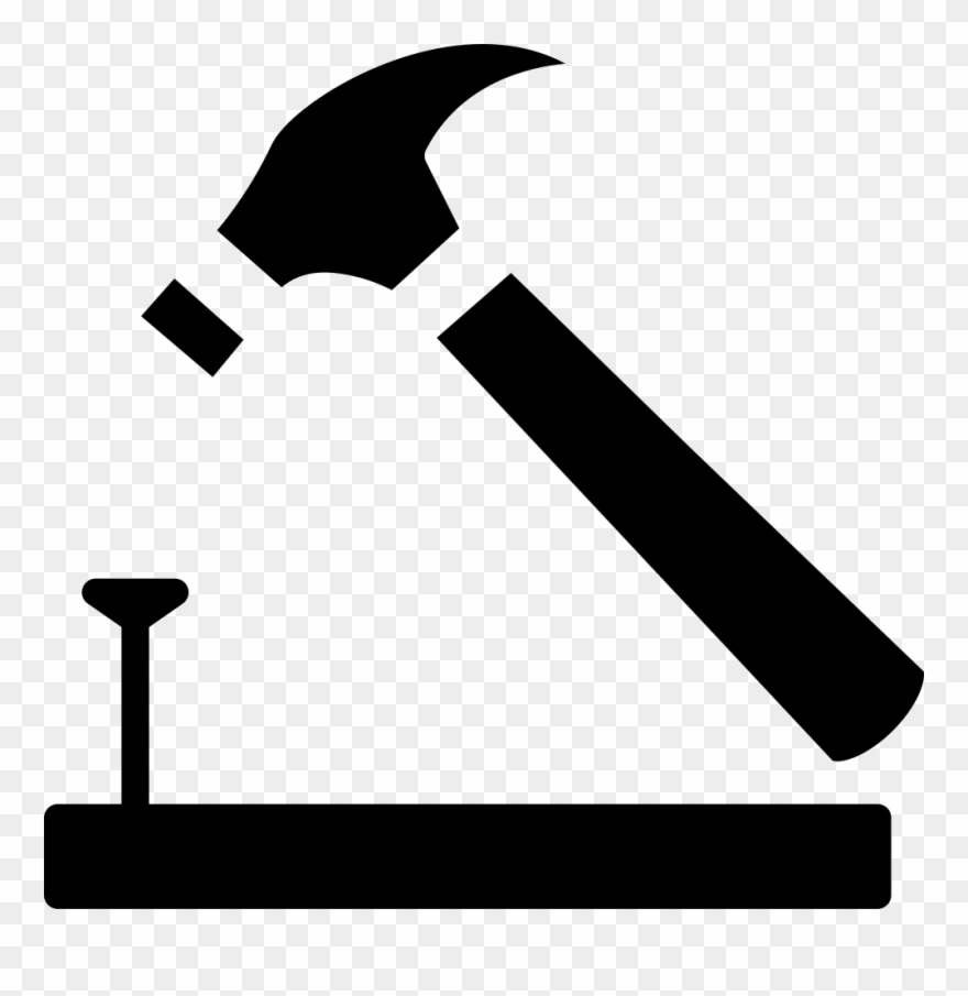 nail clipart hammer outline
