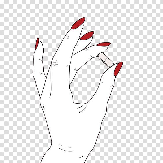 nail clipart red nails
