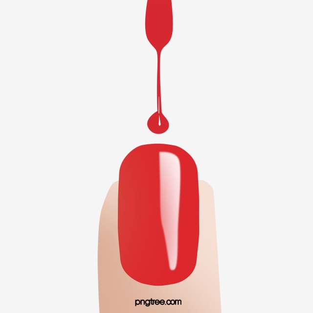 nails clipart red nails