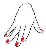 Nails clipart. Finger clip art royalty