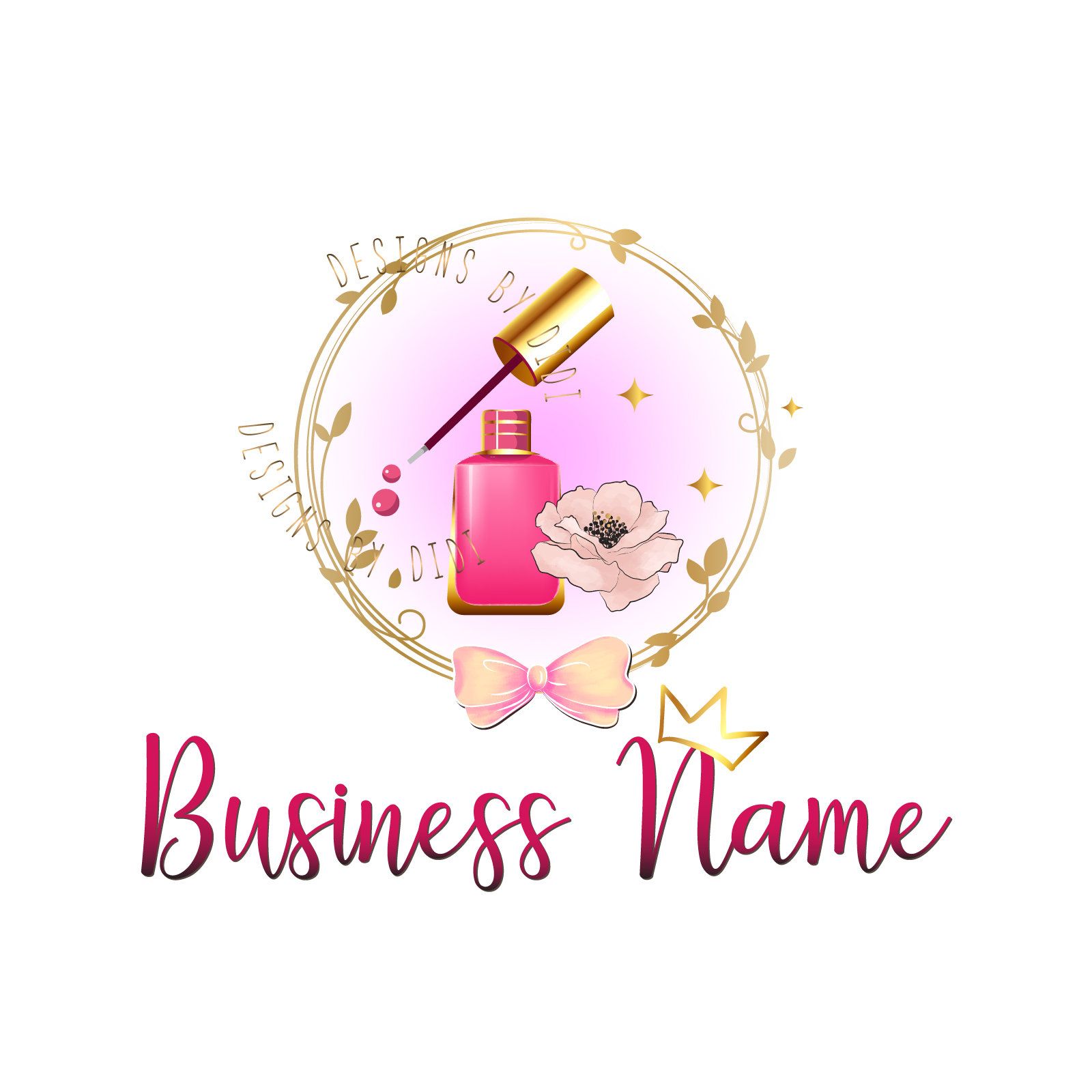 nails clipart design logo