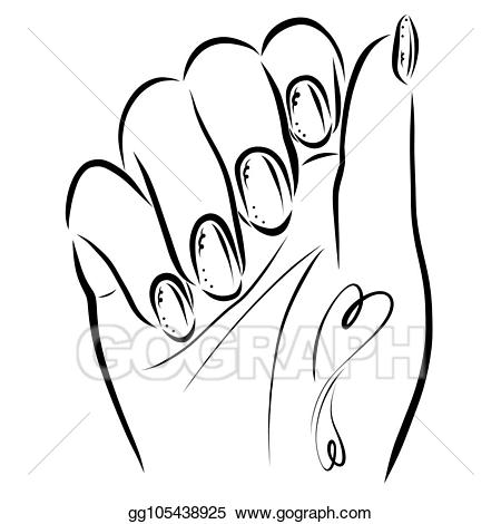 nails clipart female hand