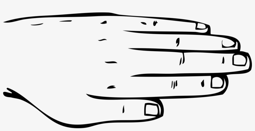 Body back hand nail. Nails clipart human