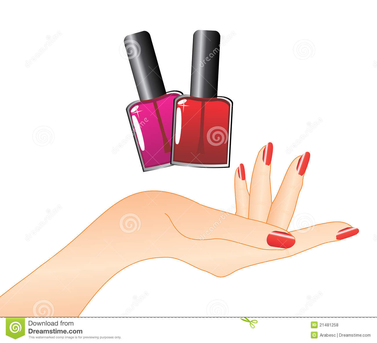 Varnish free . Nails clipart nail polish