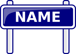 name clipart