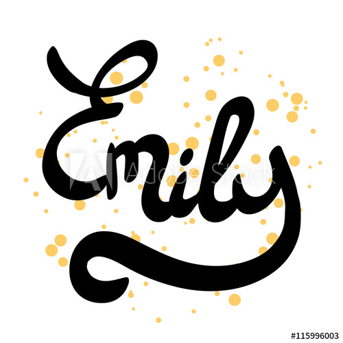 name clipart name emily