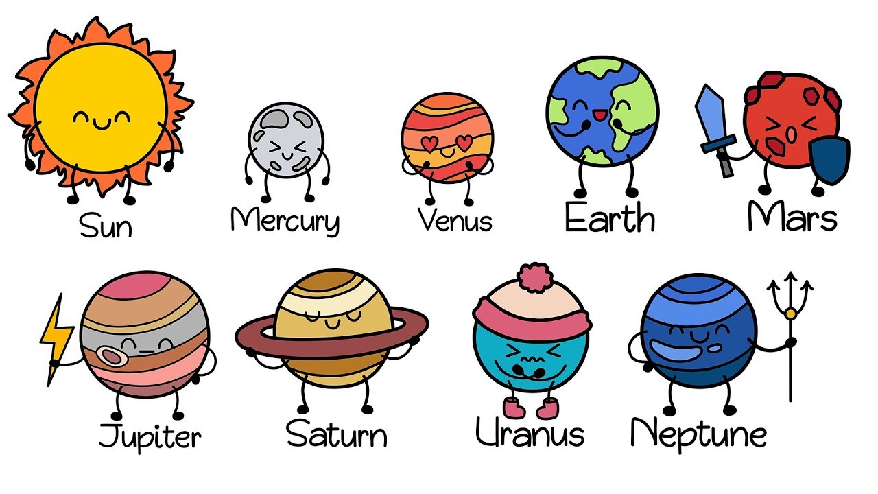 planets clipart preschooler