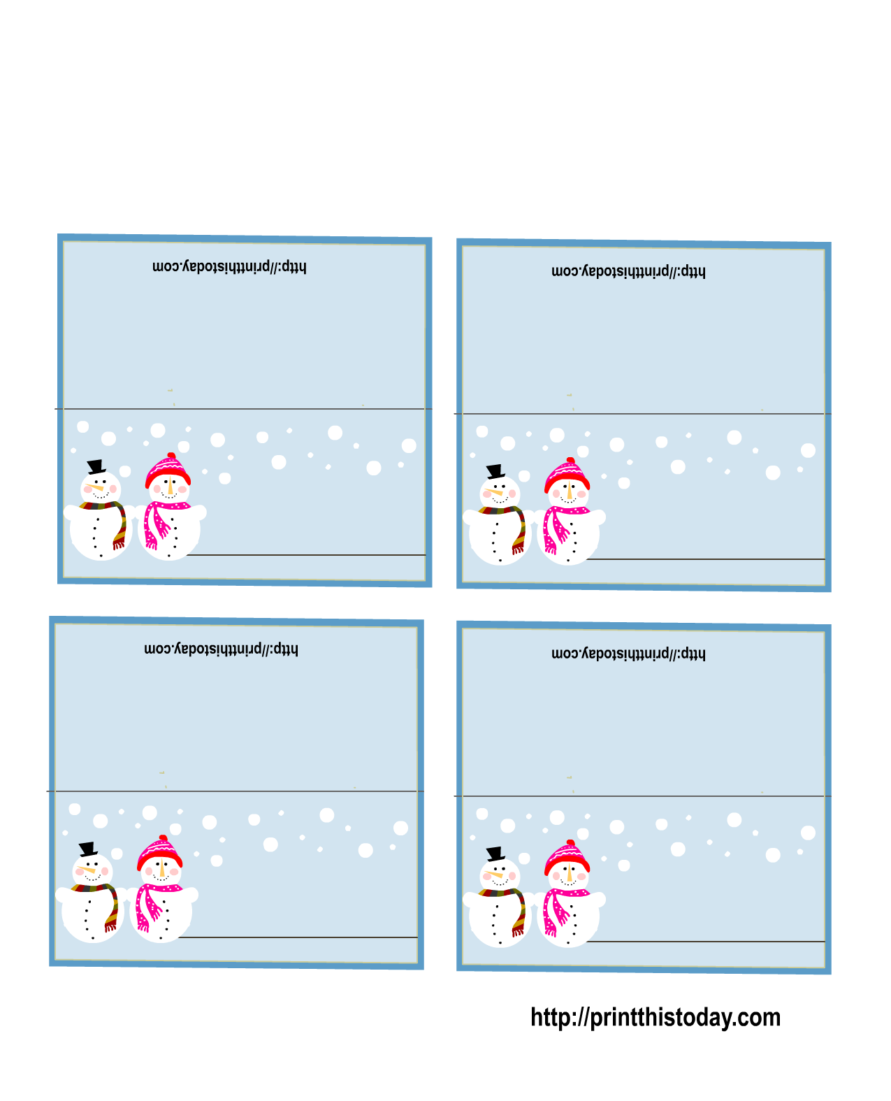 Free christmas place cards. Name clipart printable