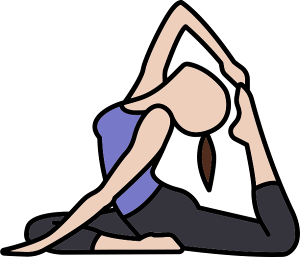 name clipart yoga poses