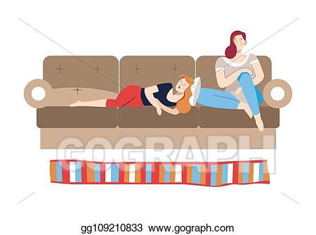 nap clipart lady