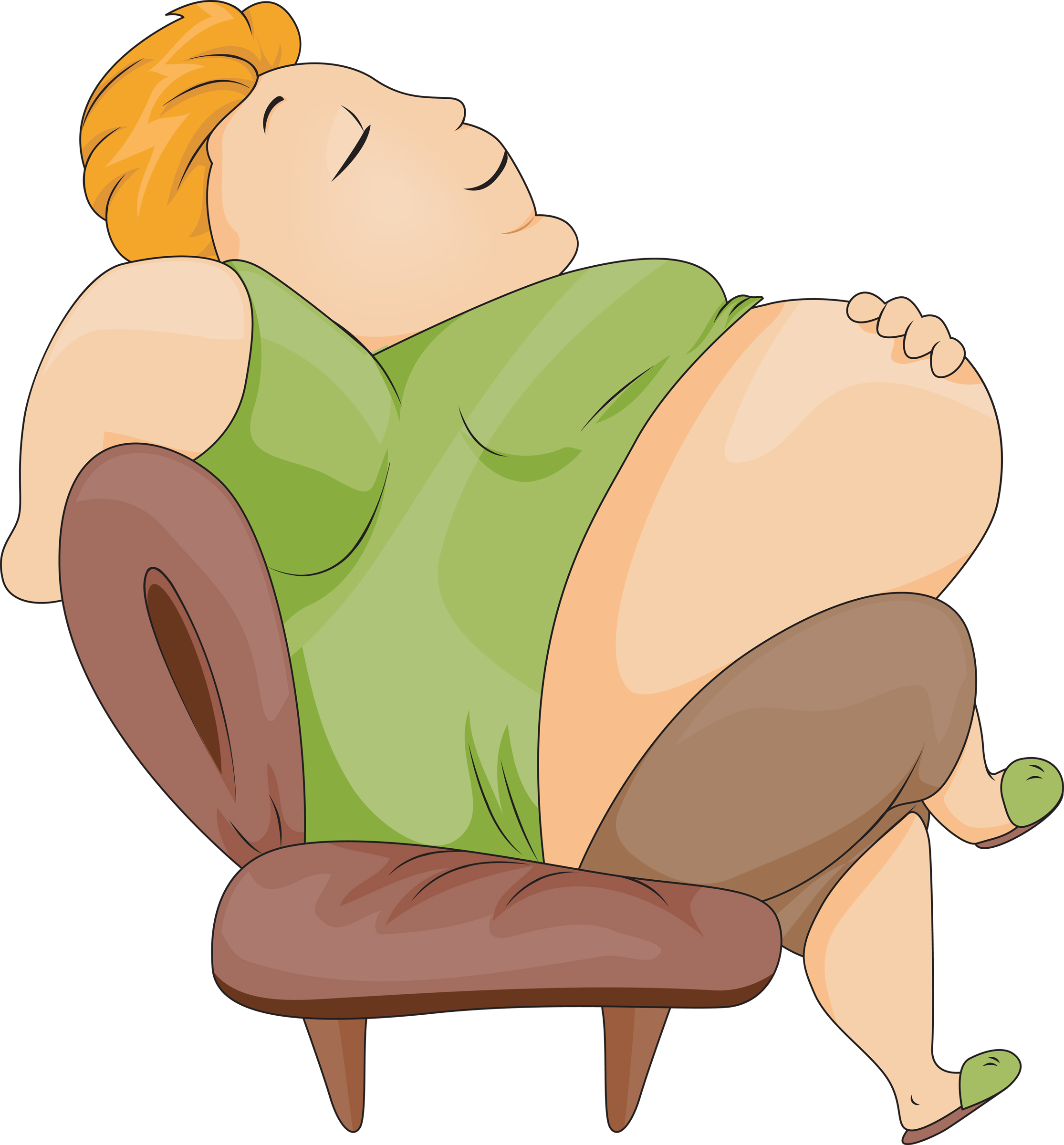 Nap clipart lady. Free fat woman cliparts
