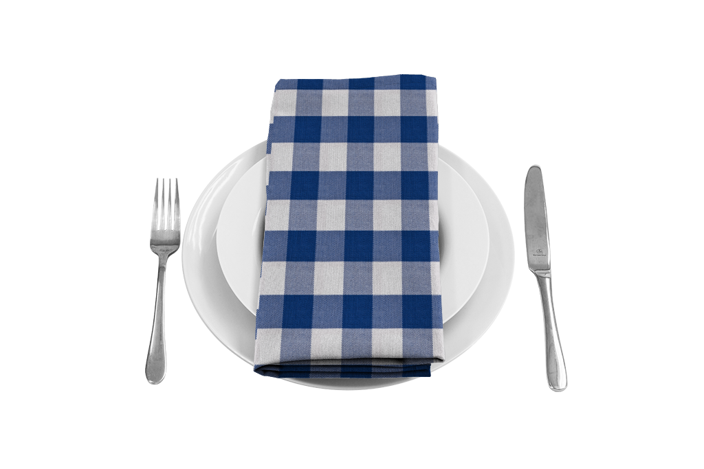 Gingham bring some country. Napkin clipart checkered