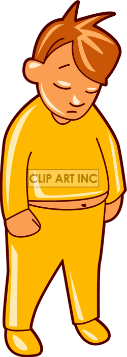 pajamas clipart yellow