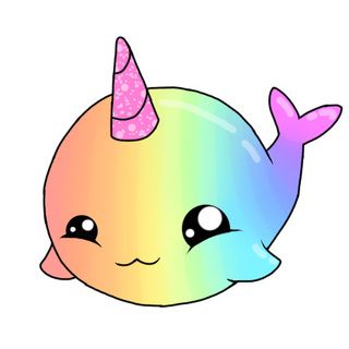 narwhal clipart adorable