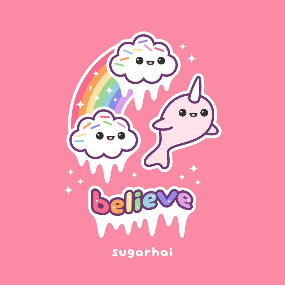 narwhal clipart candy
