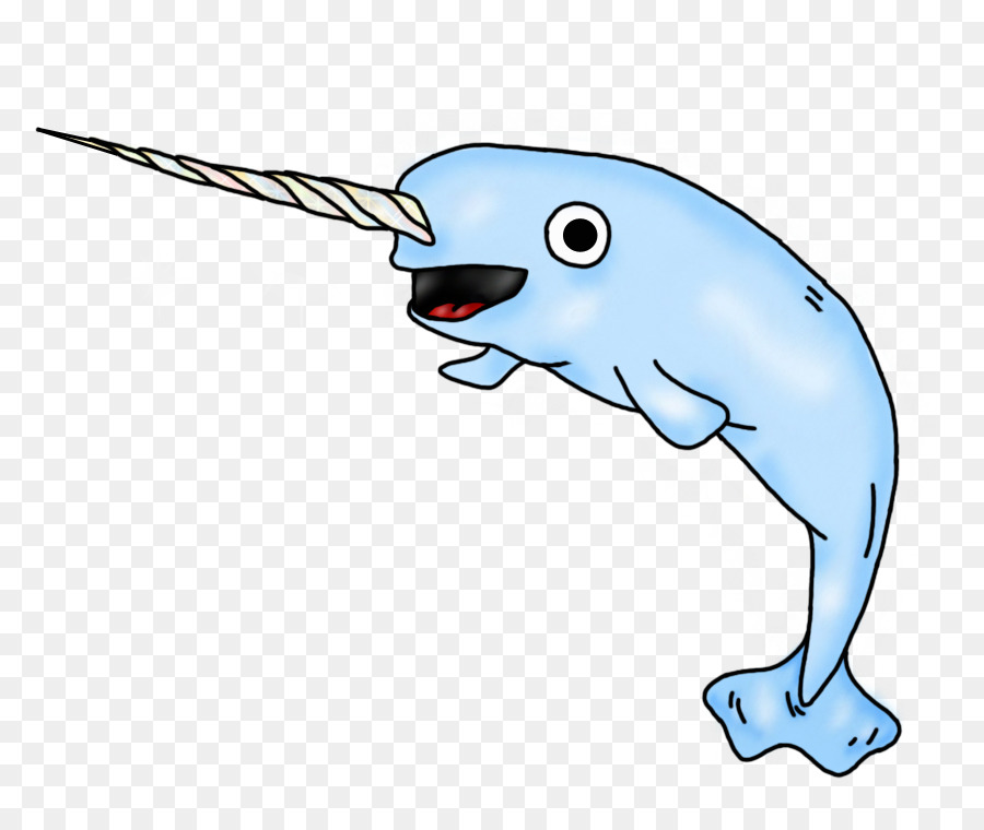 narwhal clipart cartoon