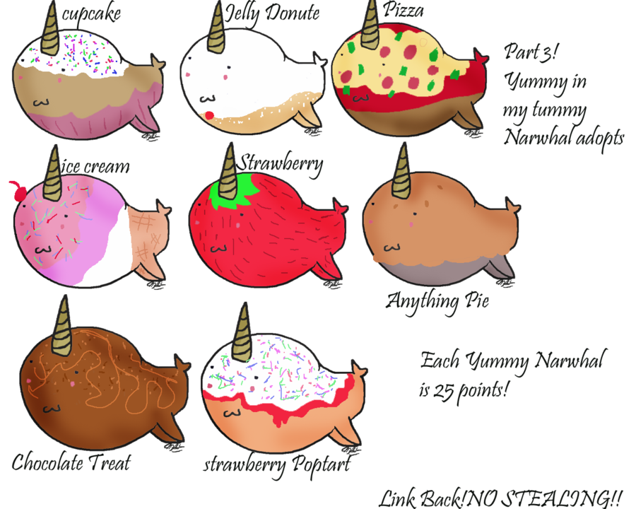narwhal clipart chocolate