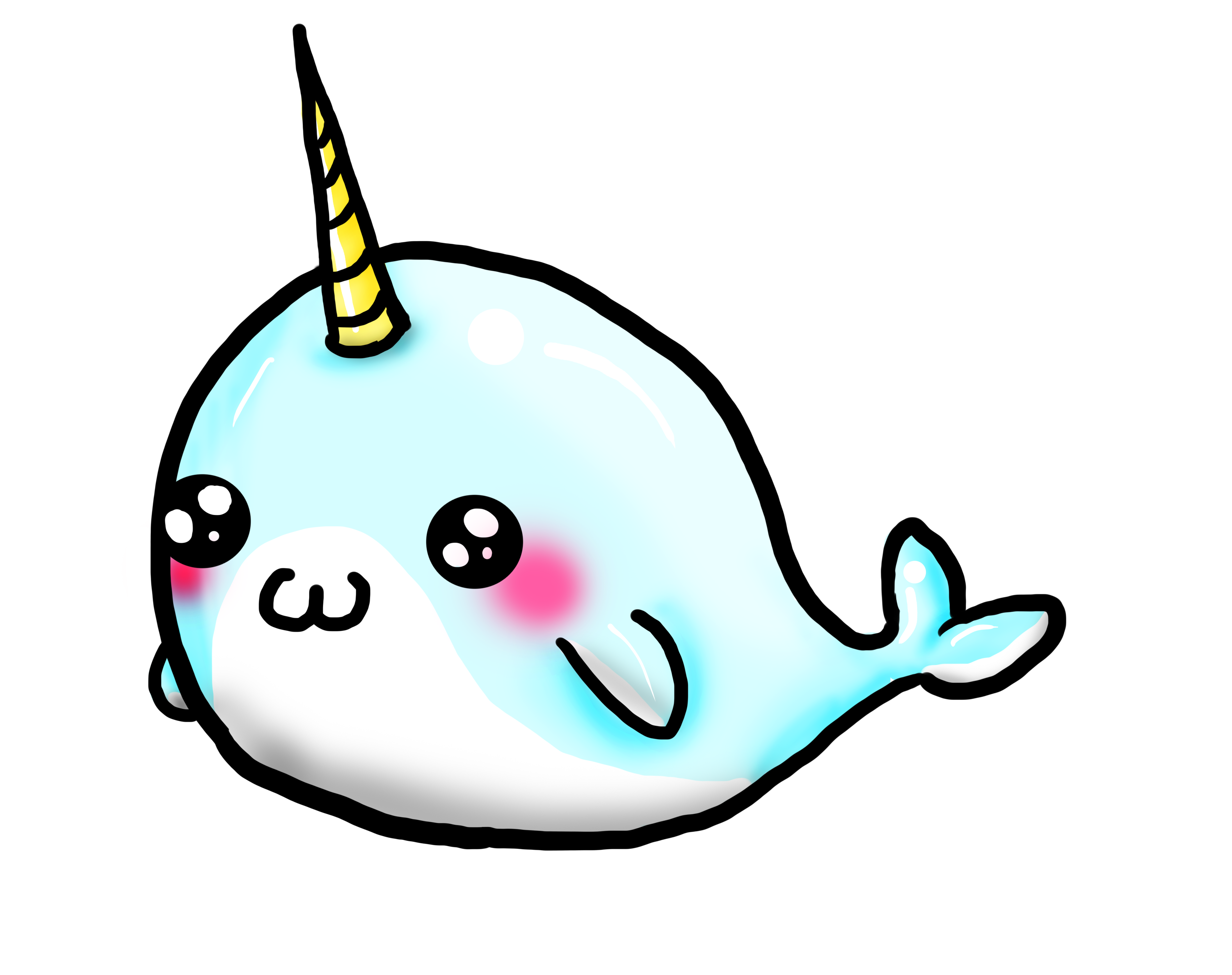 narwhal clipart cute baby